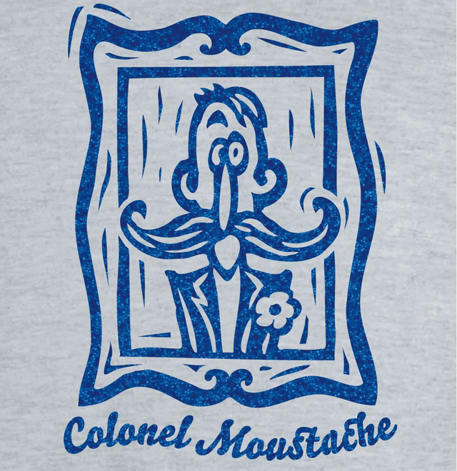 Tee-shirt "Colonel Moustache" Femme