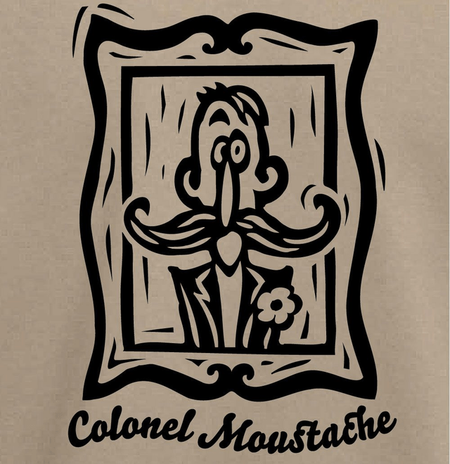 Tee Shirt "Colonel Moustache" Homme Mastic